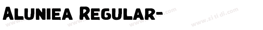 Aluniea Regular字体转换
